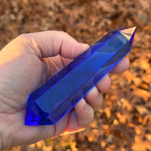 Siberian Blue Quartz Vogel Crystal Wand, 6 Facets, 90+ Grams Siberian Blue Quartz Vogel Crystal Wand, 6 Facets, 90+ Grams