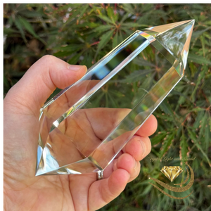 X-Large Vogel-Eredyon© Clear Quartz Wand ~ 6 Facets (466g) X-Large Vogel-Eredyon© Clear Quartz Wand ~ 6 Facets (466g)