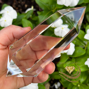 Near Flawless XL Vogel-Eredyon© Clear Quartz Wand - 6 Facets (414g) Near Flawless XL Vogel-Eredyon© Clear Quartz Wand - 6 Facets (414g)