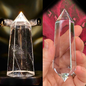 Vogel Wands with Natural Inclusions, 6 Facets (84 Grams) Vogel Wands with Natural Inclusions, 6 Facets (84 Grams)