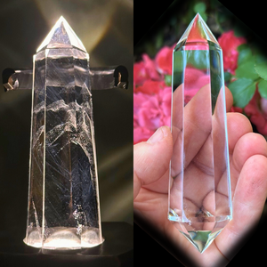 Vogel Wand with Natural Veils and Blue Ray Needles, 6 Facets, (86 Grams) Vogel Wand with Natural Veils and Blue Ray Needles, 6 Facets, (86 Grams)