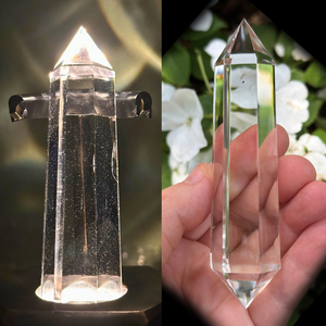 Vogel Wands with Natural Inclusions, 6 Facets (88 Grams) Vogel Wands with Natural Inclusions, 6 Facets (88 Grams)