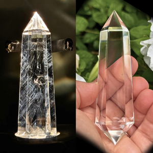 Vogel Wands with Natural Inclusions ~ 6 Facets, (88 Grams) Vogel Wands with Natural Inclusions ~ 6 Facets, (88 Grams)
