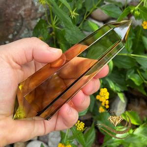 Natural Brazilian Citrine Vogel Crystal Wand 6 Facets ~ 244 Grams Natural Brazilian Citrine Vogel Crystal Wand 6 Facets ~ 244 Grams