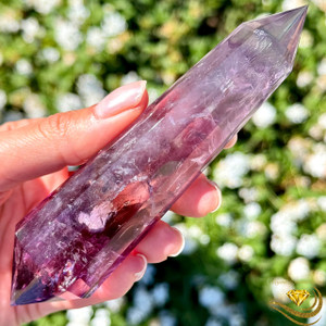 Amethyst Vogel Crystal Wands with Rainbows - 12 Facets (160+ Grams)