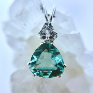 Colombian Obsidian with Danburite Trillion