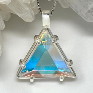 Vogel Star of David Clear Quartz with Dichroic Glass - Small
