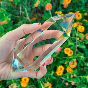 X-Large Vogel-Eredyon© Clear Quartz  Wand - 6 Facets (548g)