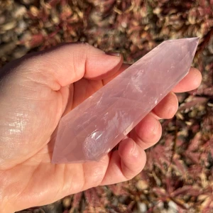 Natural Rose Quartz Crystal Wands - 12 Facets -120+grams