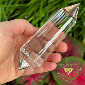 Flawless Natural Brazilian Clear Quartz Crystal Wands - 24 Facets - 230g