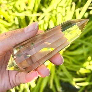 Natural Citrine Vogel Wand - 12 Facets - 145+ Grams