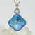 Aqua Aura Magician Stone™ Crowned with Trillion White Topaz
