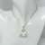 Clear Madagascar Quartz Vogel Star of David Pendant, 14K Gold- Medium
