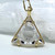 Clear Madagascar Quartz Vogel Star of David Pendant, 14K Gold- Medium