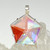 "Star of Light" Pendant with Clear Quartz & Dichroic Glass
