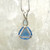 Tibetan Blue Obisidian Trillion with Aquamarine Marquis