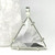Madagascar Clear Quartz Vogel Crystal Star of David Pendant set in Sterling Silver