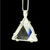 Madagascar Clear Quartz Vogel Crystal Star of David Pendant set in Sterling Silver