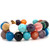 Chakra  Mala Bead Bracelet, 17-12mm beads