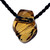 Bolivian Citrine Pendant Hand-Sculpted by Lawrence Stoller