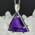Natural Zambian Amethyst Vogel Crystal Star of David Pendant - Small