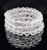 Clear Quartz Crystal Bracelet with Multi-Faceted Beads