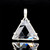 Lemurian Clear Quartz Vogel Star of David Pendant , Large