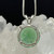Tibetan Green Obsidian Pendant set in Sterling Silver