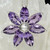 "Flora" Bolivian Amethyst Pendant Set in 935 Silver