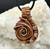 "Fire II" Copper Wire Wrapped Pendant