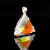 Vogel Crystal Star of David, Clear Quartz  with Dichroic Glass - Medium