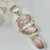 Trio Morganite Freeform Pendant ~ Set in Sterling Silver