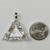 Lemurian Clear Quartz Vogel Star of David Pendant, Large