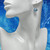 Aqua Aura Magician Stone Earrings