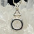 Danburite Round with Morganite Trillion, Sterling Silver