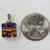 Bolivian Ametrine Pendant ~ Set in 935 Silver