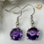 Amethyst Radiant Heart Earrings