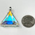 Vogel Star of David, Clear Quartz  with Dichroic Glass - Large