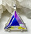 Vogel Star of David, Clear Quartz  with Dichroic Glass ~ Medium