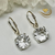 Clear Quartz Super Nova Dangle Earrings