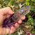 Amethyst Vogel Crystal Wand with Rainbows ~ 6 Facets (150+g)