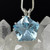 Blue Topaz Star of Venus Set in Sterling Silver