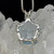 Blue Topaz Star of Venus Set in Sterling Silver