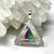 Vogel Star of David Pendant with Rainbow Dichroic Glass~ Large