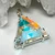 Vogel Star of David, Clear Quartz  with Dichroic Glass - Large