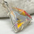 Vogel Crystal Star of David, Clear Quartz  with Dichroic Glass ~ Medium