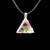 Vogel Star of David Lemurian Quartz w/ Magenta Dichroic Glass