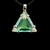 Vogel Star of David Lemurian Quartz w/ Magenta Dichroic Glass