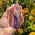 NEW! Amethyst Vogel Crystal Wands with Rainbows - 4 Facets - 90+ grams