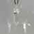 12 Faceted Clear Quartz Crystal Wand Pendant - Set in 990 Sterling Silver